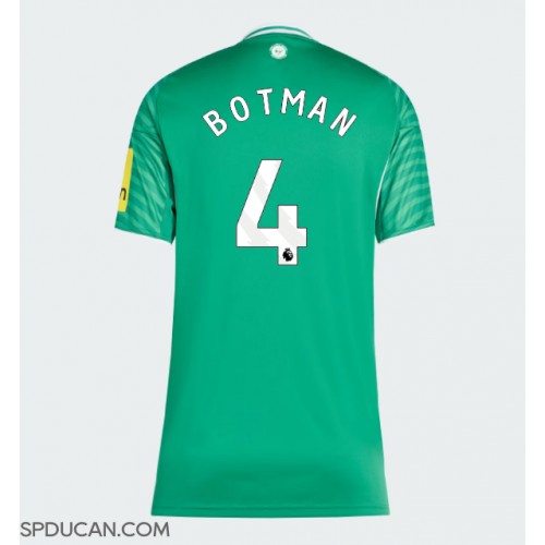 Zenski Nogometni Dres Newcastle United Sven Botman #4 Gostujuci 2025-26 Kratak Rukav